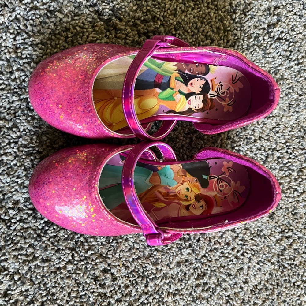 Disney Pink Glitter Kids Dress Shoes